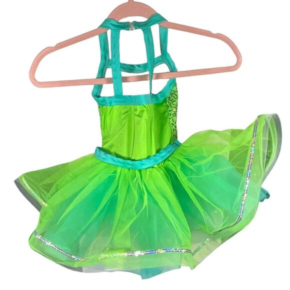 Dance Costume Bundle Weissman Child 3 & Under Size XS Green Ballet Dance Jazz - Picture 2 of 16